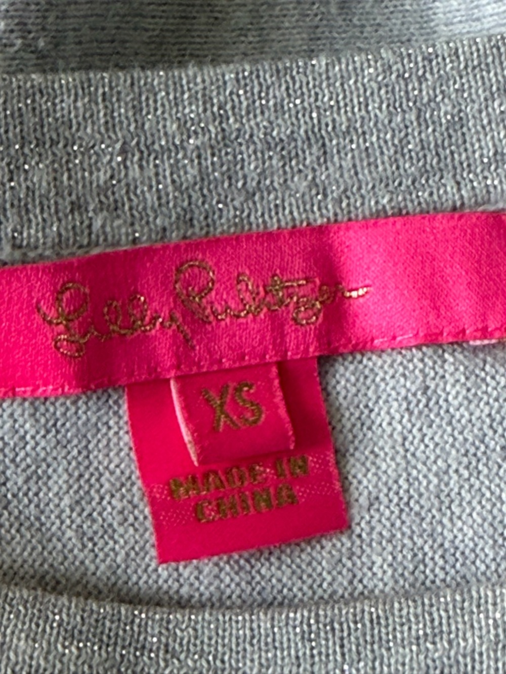 Lilly Pulitzer Women's Gray Buttoned Long Sleeve Top Size XS 39744 - Picture 13 of 15